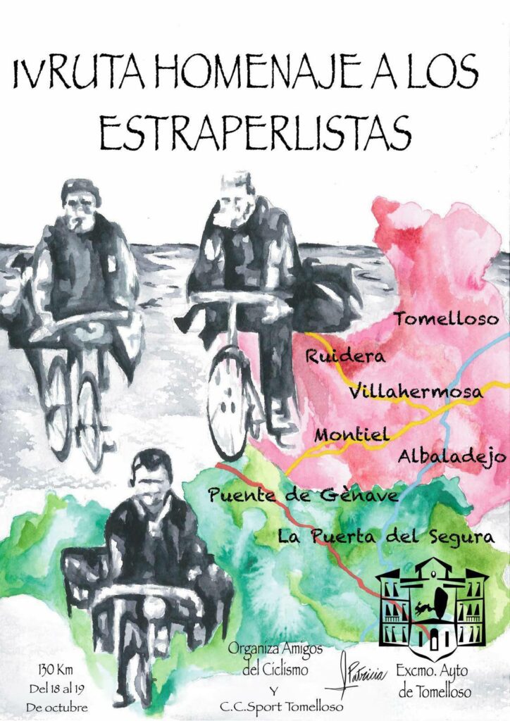 Vuelve a Tomelloso la ruta homenaje sobre dos ruedas a los Estraperlistas: esfuerzo y recuerdo