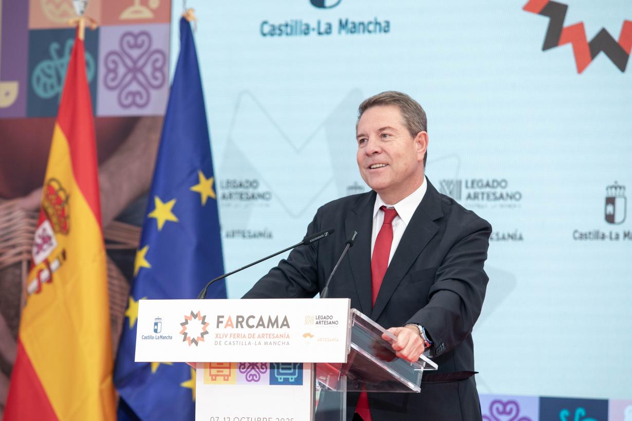 García-Page inaugura la 44ª FARCAMA en Toledo y reivindica la artesanía como identidad regional