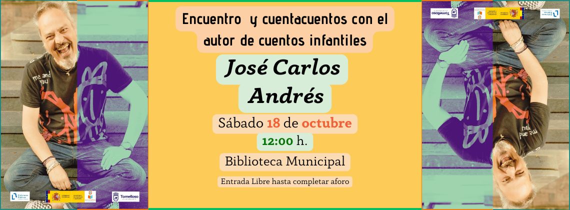 Encuentro y cuentacuentos en la Biblioteca de Tomelloso con el autor de literatura infantil José Carlos Andrés