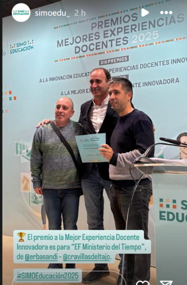 “EF Ministerio del Tiempo”: una aventura educativa que conquista SIMO y sitúa al CRA Villas del Tajo entre los referentes nacionales 4 ministeriodeltiempo 5