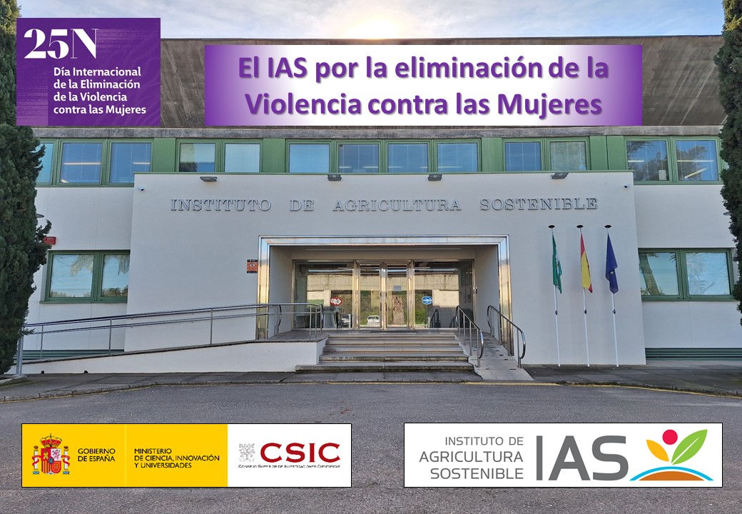 El IAS-CSIC se une al 25N con una campaña de concienciación sobre la igualdad de género