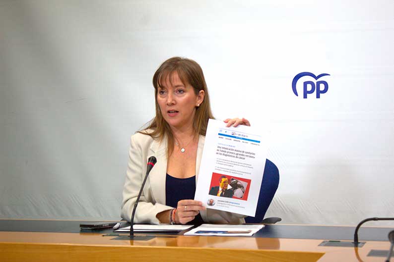 Andicoberry exige a Page la dimisión inmediata de su consejero de Sanidad