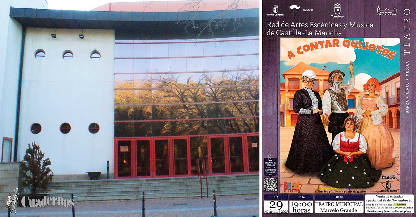 “A contar Quijotes”: el Teatro Marcelo Grande se convierte en el escenario de una adaptación mágica y musical del clásico de la literatura