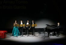 La soprano Alicia Hervás deslumbra en el Teatro Real durante la Gala 40º Aniversario de Isdefe