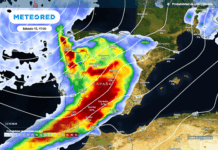 La borrasca Claudia se queda el fin de semana: Meteored avisa de lluvias persistentes y bajón de temperaturas