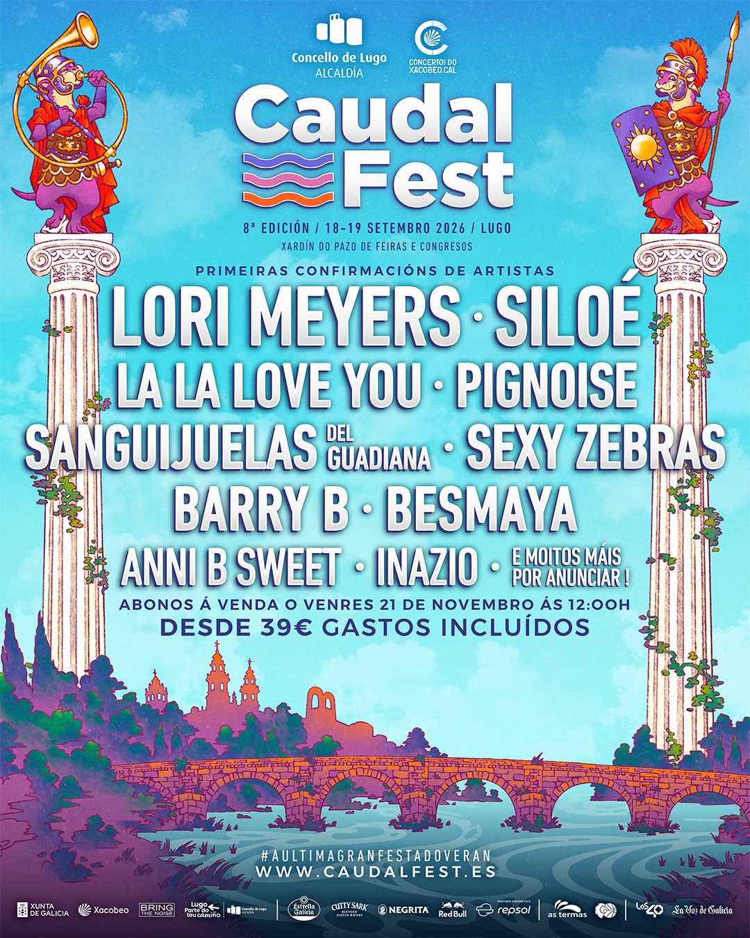 Caudal Fest 2026 adelanta su primer avance de cartel con Lori Meyers, Siloé y Ultraligera 