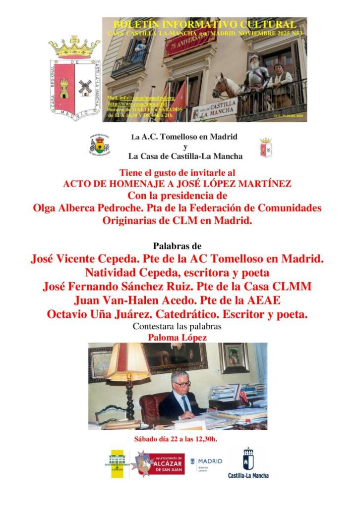 La Casa de Castilla-La Mancha en Madrid inaugura el 21 de noviembre la exposición y entrega de premios del XXVII Certamen de Pintura Francisco Carretero 2 XXVII Edición del Certamen de Pintura Francisco
