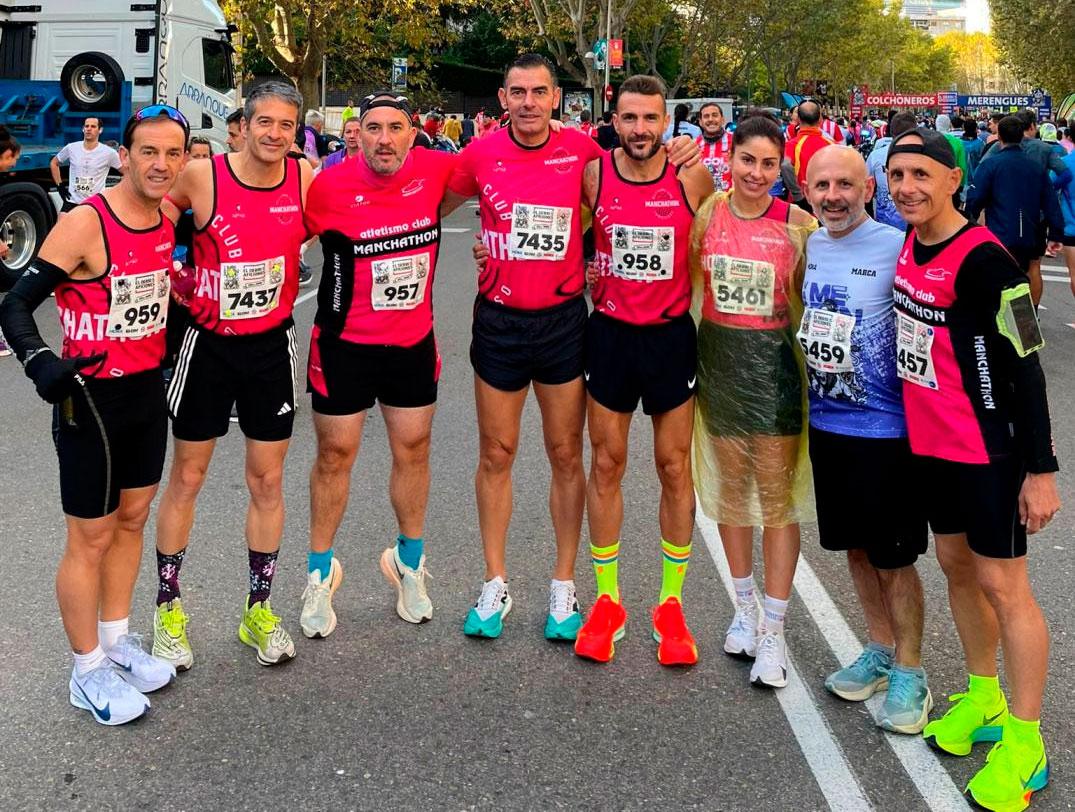 Gran actuación del A.C. Manchathon en “El Derbi de las Aficiones” 10K de Madrid