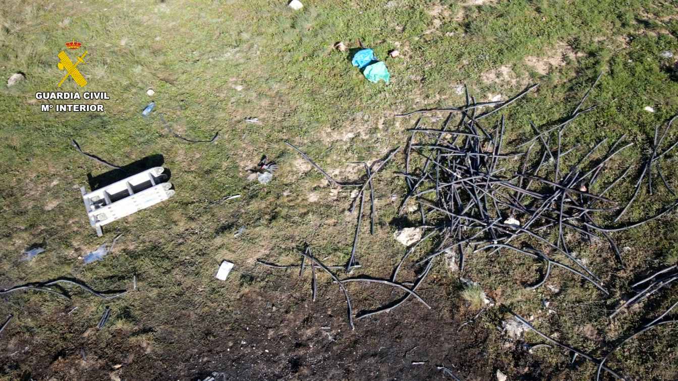 Desarticulado un grupo criminal dedicado al robo de cable del tendido telefónico