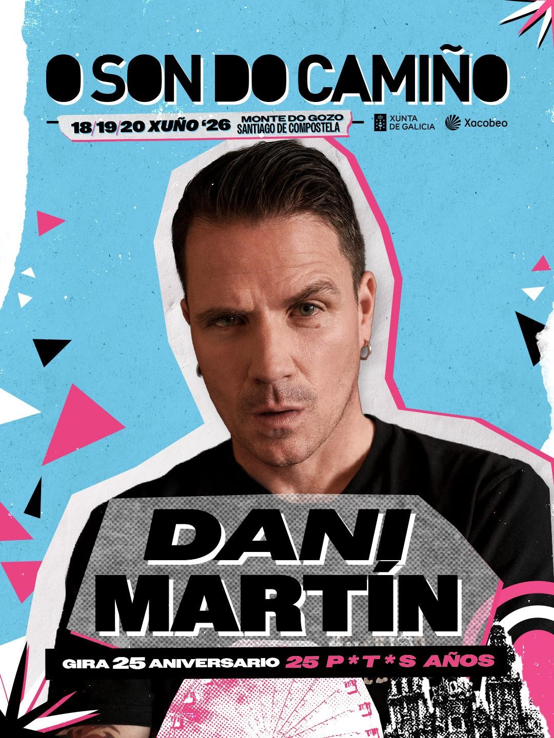 Dani Martín, nuevo cabeza de cartel de O Son Do Camiño 2026