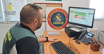 Estafa BEC esclarecida en Ossa de Montiel: la Guardia Civil recupera 5.278 euros tras la estafa de un ciberdelincuente