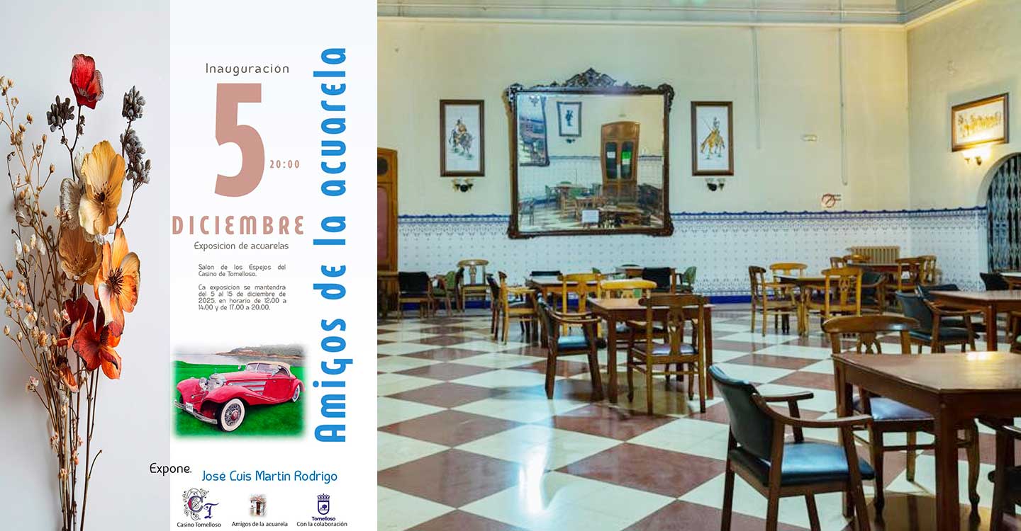 El Casino de Tomelloso acogerá la exposición de acuarelas de José Luis Martín Rodrigo