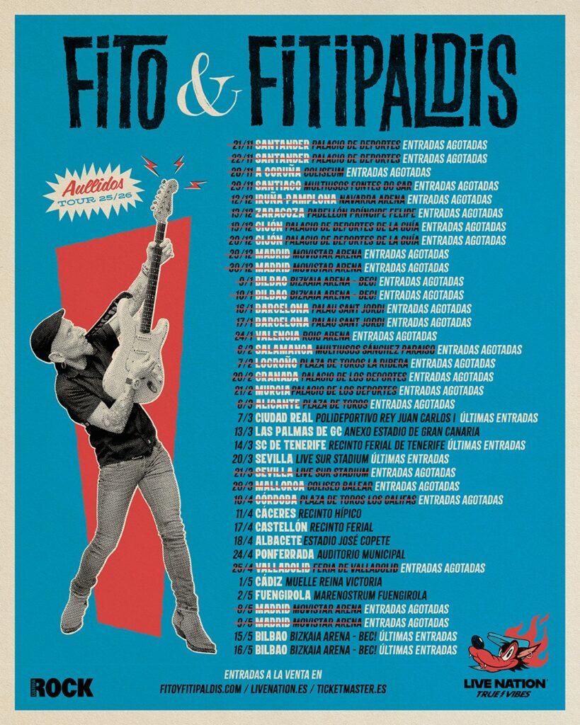 Arranca la gira "Aullidos Tour" de Fito & Fitipaldis