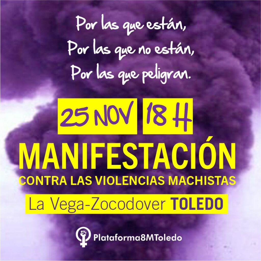 La Plataforma 8M de Toledo organiza actos reivindicativos para luchar contra la violencia de género en noviembre 1 plataforma8mtoledo