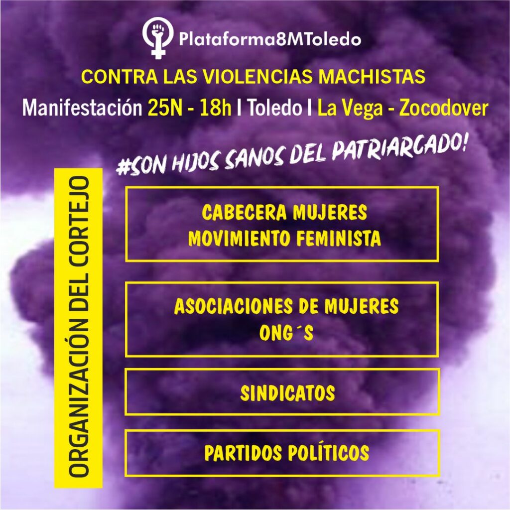 La Plataforma 8M de Toledo organiza actos reivindicativos para luchar contra la violencia de género en noviembre 3 plataforma8mtoledo 2