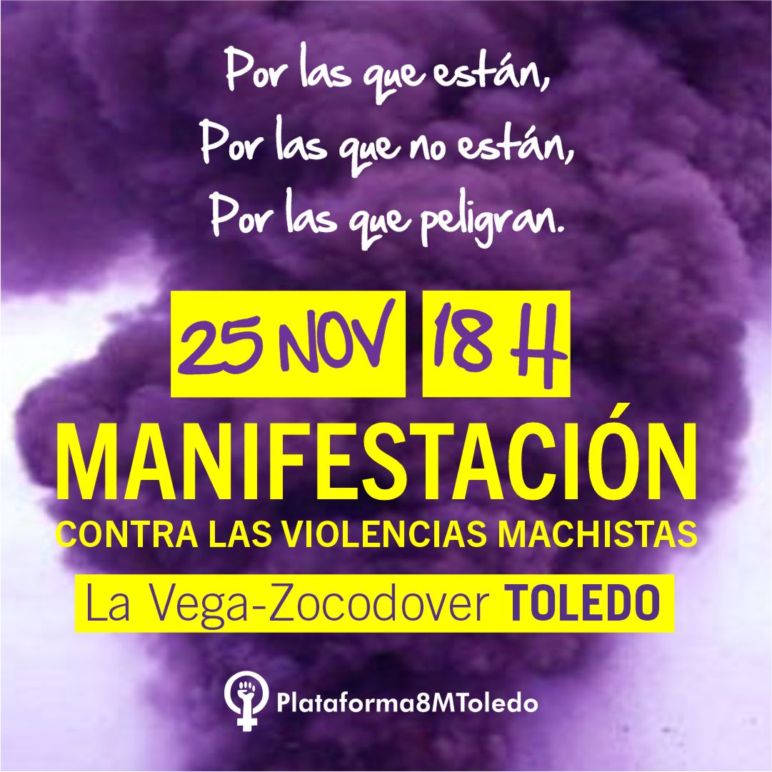 La Plataforma 8M de Toledo organiza actos reivindicativos para luchar contra la violencia de género en noviembre