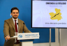 El PP enmienda a la totalidad los Presupuestos «en un acto de responsabilidad ante el fracaso económico de Page y la repetición sistemática de inversiones sin ejecutar»