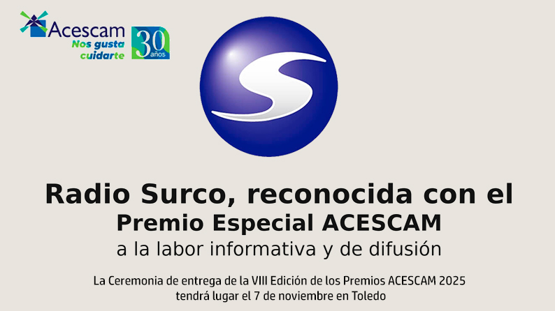 Radio Surco, reconocida con el Premio Especial ACESCAM a la labor informativa y de difusión en su 30º aniversario