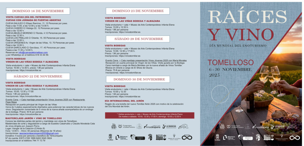 Tomelloso se corona capital del enoturismo con la tercera edición de "Raíces y Vino": escape room, cuevas, catas y una galería del vino de la D.O. La Mancha 2 Tomelloso se corona capital del enoturismo con la tercera edición de "Raíces y Vino": escape room, cuevas, catas y una galería del vino de la D.O. La Mancha