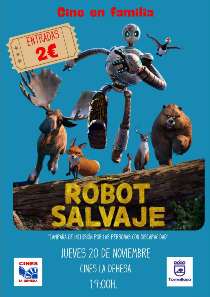 Una tarde de cine inclusivo: "Robot Salvaje" en Multicines La Dehesa, ¡no faltes! 1 robot salvaje