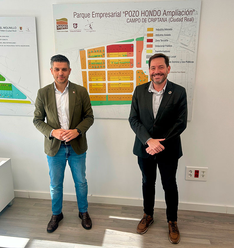 El Gobierno de España impulsa la dinamización empresarial en Campo de Criptana con la adjudicación de 37 parcelas del polígono SEPES