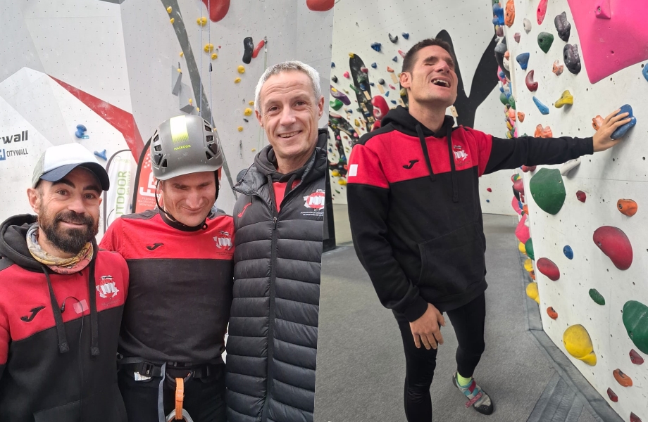 El escalador ciego y con TEA Sergio Aznárez, subcampeón en el Campeonato de Madrid de Escalada de Dificultad y Paraescalada