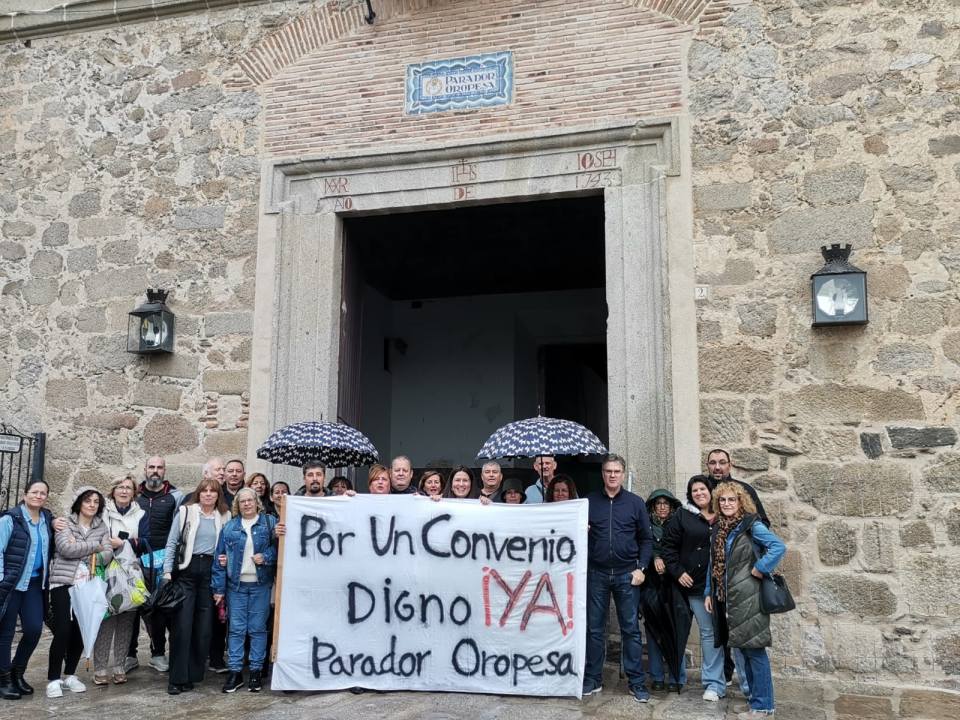 Las trabajadoras y trabajadores de Paradores vuelven a movilizarse ante la falta de avances de sus reclamaciones