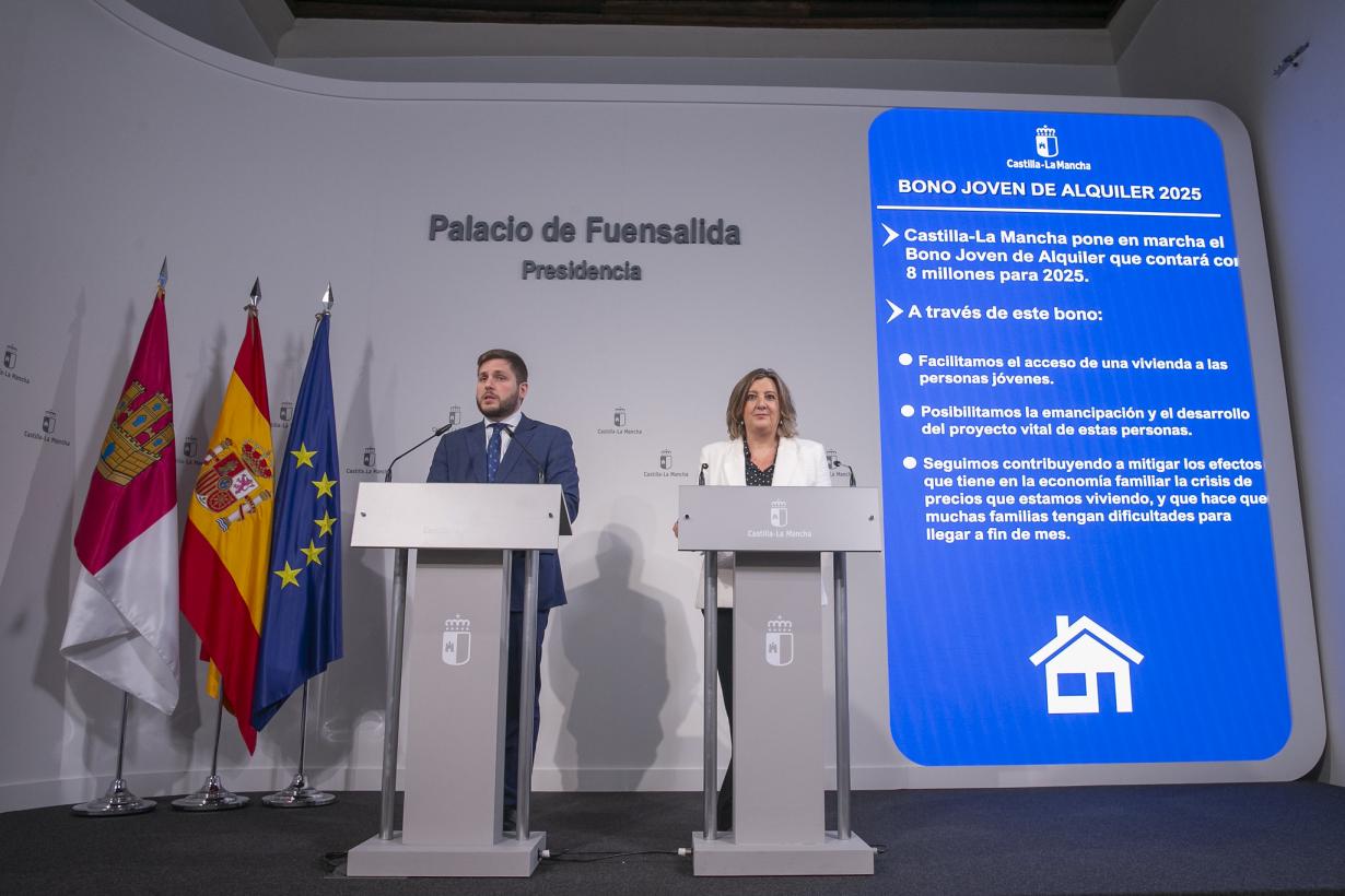 Castilla-La Mancha convoca por tercera vez el Bono de Alquiler Joven, dotado de ocho millones de euros