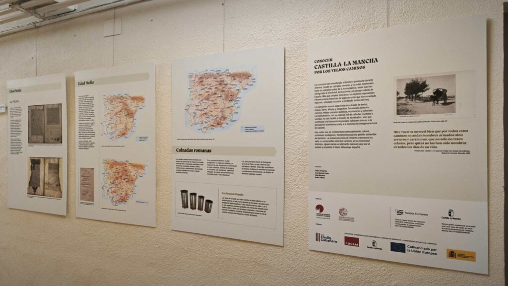 El IES Eladio Cabañero acoge la inauguración de la exposición “Conocer Castilla-La Mancha a través de los viejos caminos” 1 conocer clm a traves de sus caminos 2