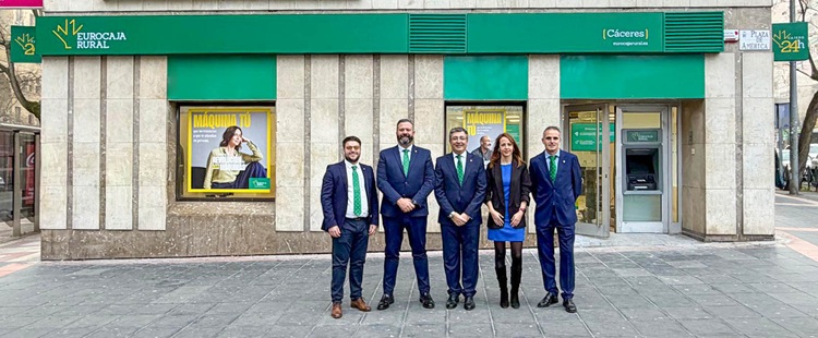 Eurocaja Rural avanza en su expansión nacional y abre nueva oficina en Cáceres