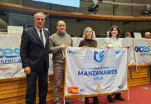 Manzanares recibe en Bruselas el título de Villa Europea del Deporte 2026