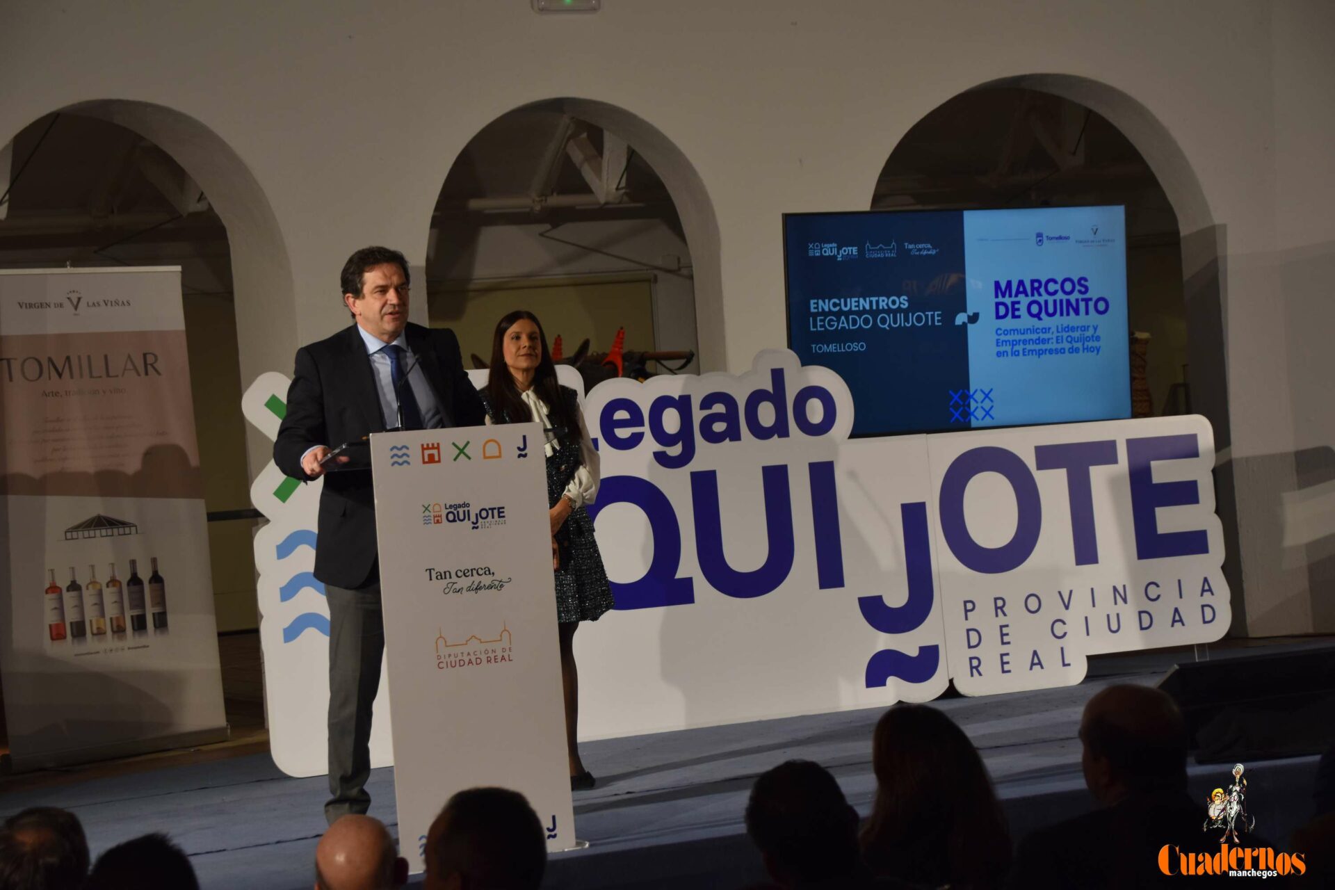 Miguel Ángel Valverde alude en Tomelloso al espíritu emprendedor de la provincia en el primer acto volante de “Legado Quijote”