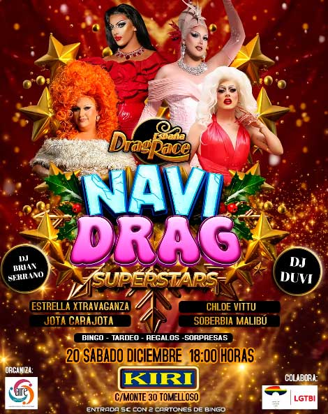 La NaviDRAG aterriza en Tomelloso: la Navidad más drag y reivindicativa llega de la mano de Aire LGTBIQ+