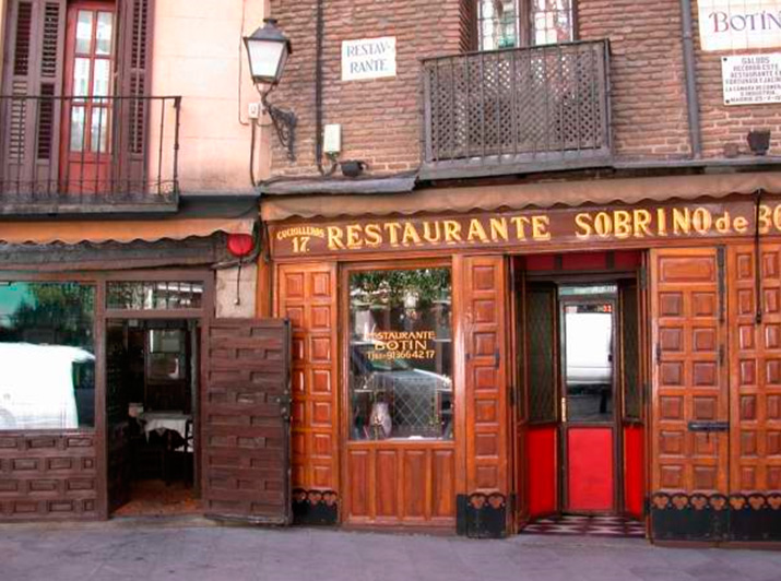 Restaurante Botin de Madrid - El más antiguo del mundo. Casa fundada en 1725