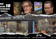 Díaz-Cacho, Guardia Polaino y Joan A. Abellán firmarán ejemplares de sus obras en Casa Ruiz Morote el jueves 18 de diciembre