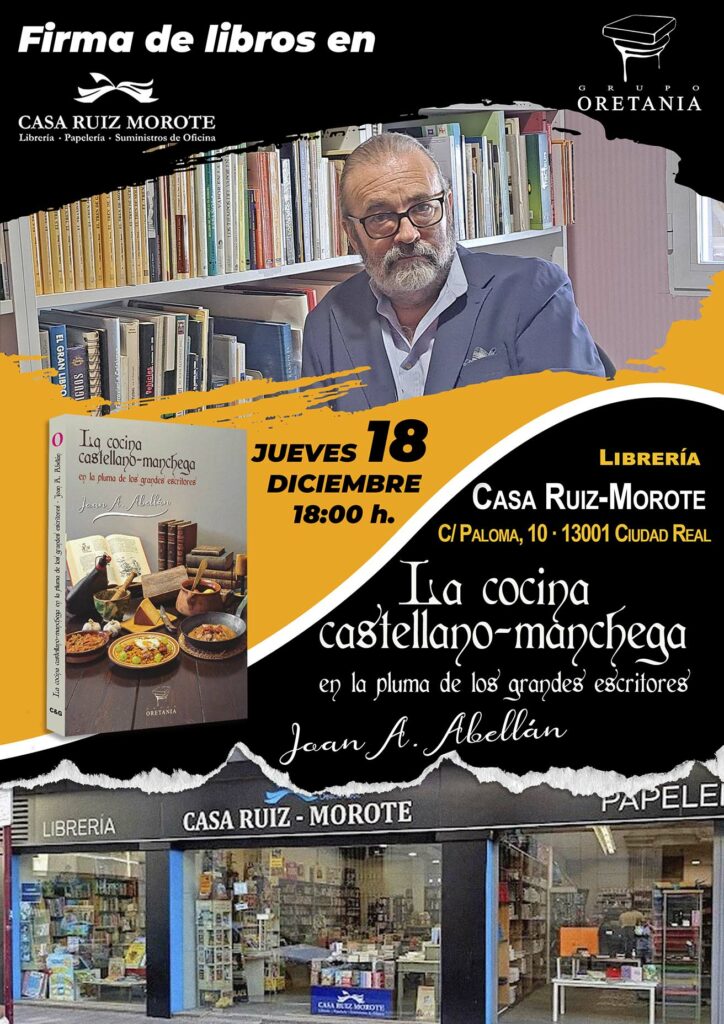 Díaz-Cacho, Guardia Polaino y Joan A. Abellán firmarán ejemplares de sus obras en Casa Ruiz Morote el jueves 18 de diciembre 3 ruizmorote 3