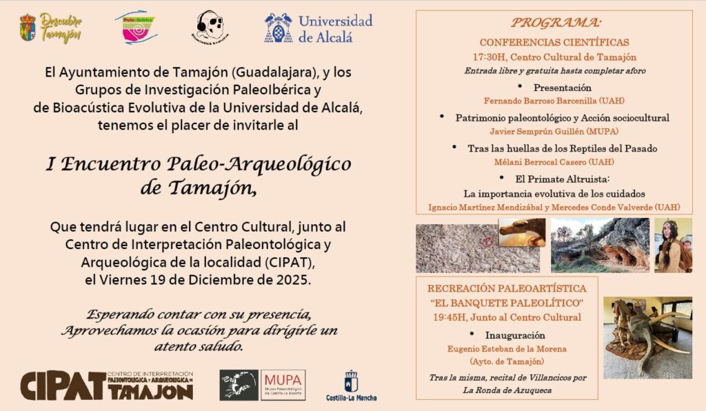 Tamajón inaugura su nueva escena paleolítica en un encuentro científico de referencia 1 Tamajón inaugura su nueva escena paleolítica en un encuentro científico de referencia