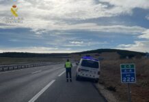 La Guardia Civil investiga al conductor de un vehículo por superar en más de 80 km/h la velocidad máxima permitida en una vía interurbana
