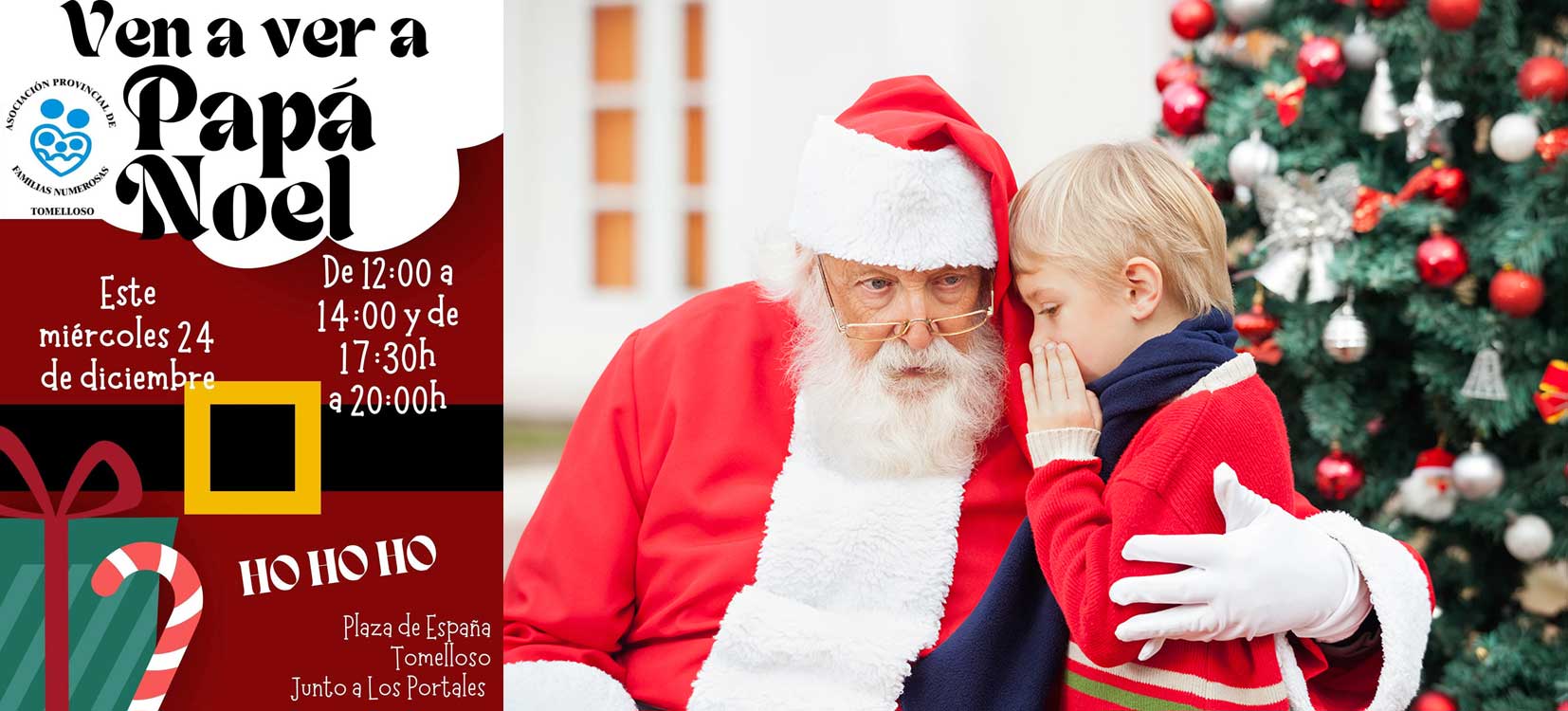 Papá Noel aterriza hoy en Tomelloso: la Asociación de Familias Numerosas convierte la Plaza de España en el gran punto de encuentro navideño