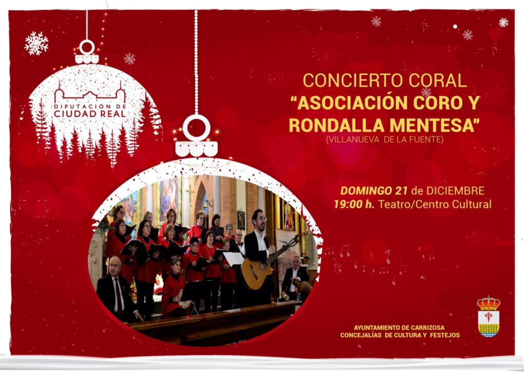 Concierto de Villancicos, Parque infantil, 5ª San Silvestre solidaria y Cotillón fin de año, en Carrizosa esta Navidad 1 villacincos carrizosa