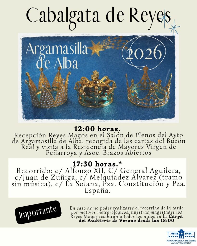 Argamasilla de Alba se prepara para vivir la noche más mágica del año con la llegada de los Reyes Magos 1 Argamasilla de Alba se prepara para vivir la noche más mágica del año con la llegada de los Reyes Magos