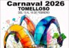 Un arlequín con racimos de uvas, imagen del Carnaval de Tomelloso 2026 Un arlequín con racimos de uvas, imagen del Carnaval de Tomelloso 2026