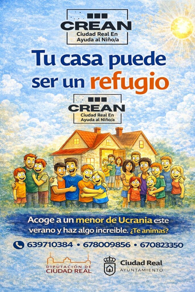 CREAN hace un nuevo llamamiento a familias de la provincia de Ciudad Real para acoger a menores procedentes de Ucrania 3 creanayudaucrania 3