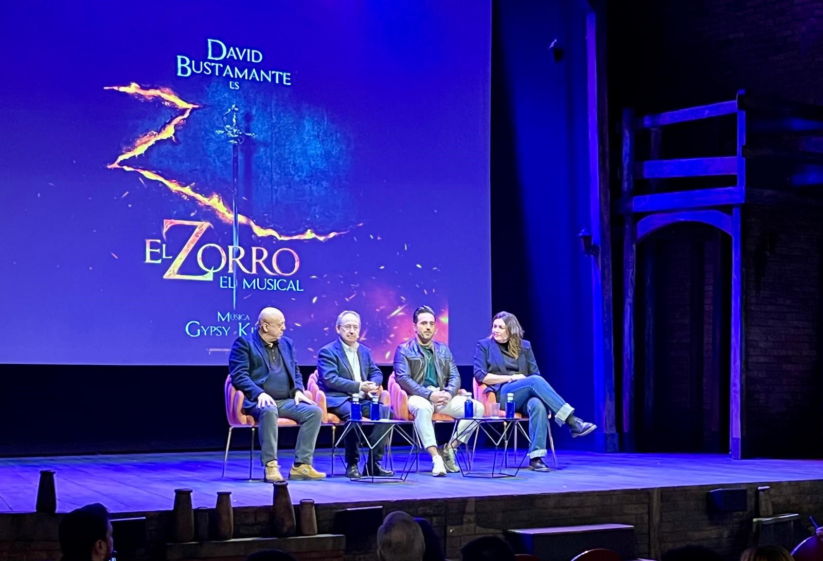 David Bustamante se viste de El Zorro en un musical de acción, aventuras y seducción