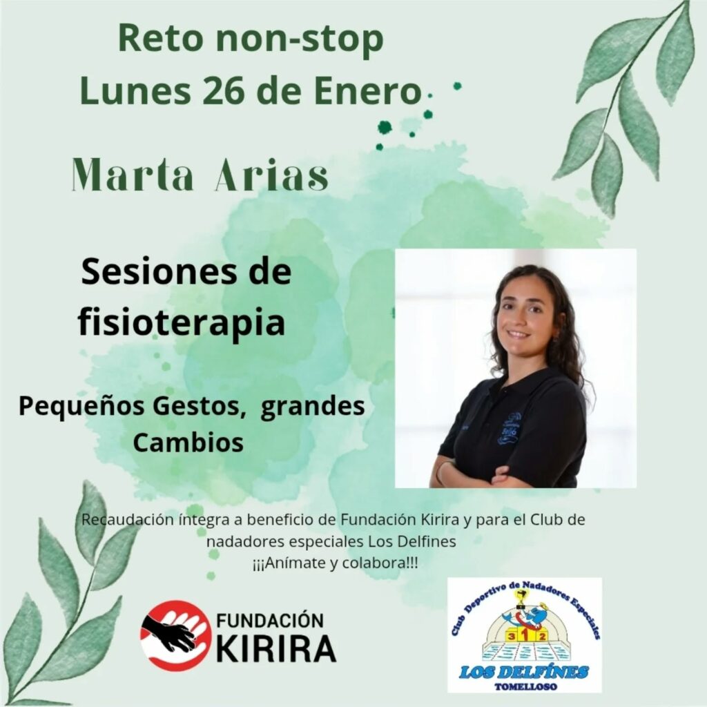 Cuidarse y ayudar a la vez: llega la jornada solidaria de Fisioterapia Belló con Marta Arias dentro del non-stop 24 horas 1 fisioterapiamartaarias