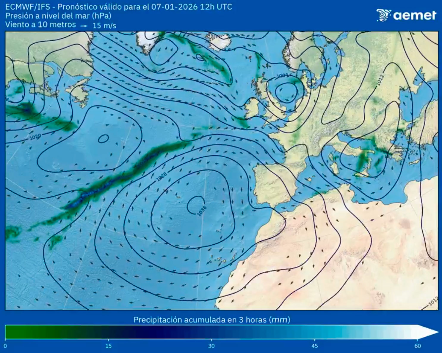 Llega la borrasca Goretti: la AEMET alerta de ciclogénesis explosiva con viento y fuerte oleaje