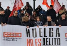 CCOO se concentra en Puertollano para recordar que la huelga no es delito y exigir responsabilidades