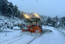 La Junta ha empleado 185 toneladas de sal para paliar los efectos del paso de la Borrasca Ingrid por las carreteras de la provincia