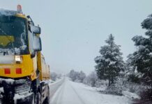 La Junta mantiene un amplio dispositivo en Cuenca para hacer frente a la nevada de este miércoles