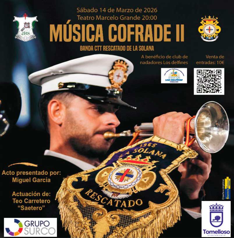 La Hermandad Jesús Camino del Calvario organiza una segunda edición de música cofrade a beneficio del Club de Nadadores Los Delfines